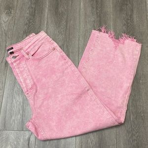 NWOT Pink Straight Fit Jeans